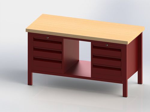 Beech workbench - 221 - Arredindustria e Lory Srl - for workshops / garage / assembly