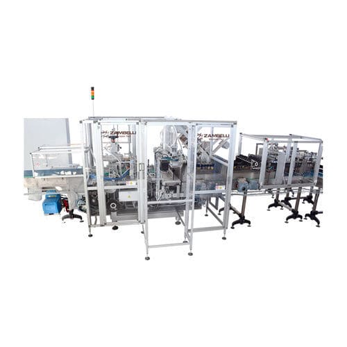 Wrap-around case packer - AP200W - Zambelli S.r.l. - automatic / bottle / for tin cans