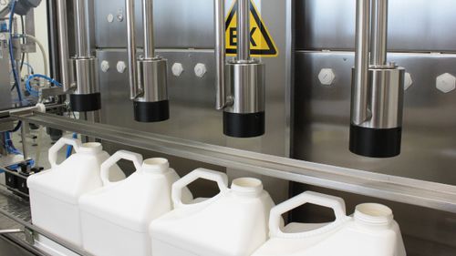 Automatic filling machine - CE - VOLLENDA-WERK GmbH - bottle / beverage / for mineral oil