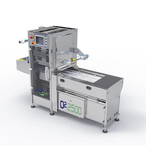 Automatic tray sealing machine - O²2500 - Mecapack - for the food industry / for trays