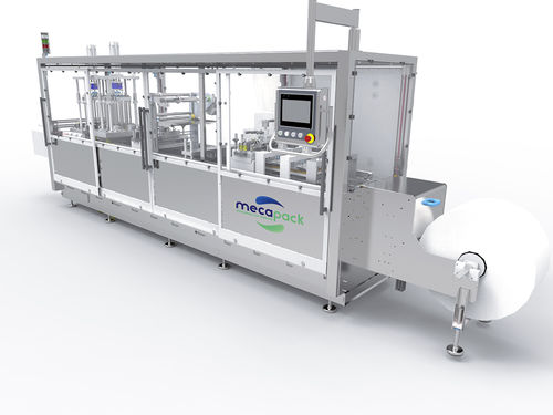 Plastic film thermoforming machine - EP9000 - Mecapack - for dairy product packaging / automatic