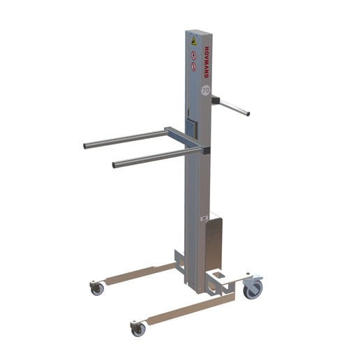 Fork lifter - Impox 70L DD2-ix - HOVMAND - stainless steel / mobile / for reels