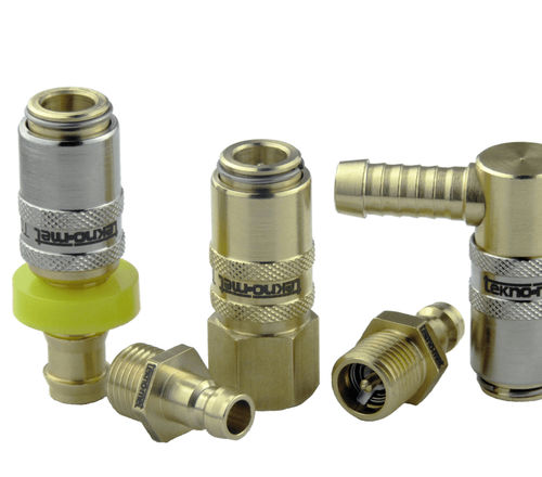 Hydraulic fitting - T60-90-190 - TEKNO-MET BAĞLANTI ELEMANLARI SAN. ve TİC. LTD. ŞTİ - quick / barbed / 90° angle