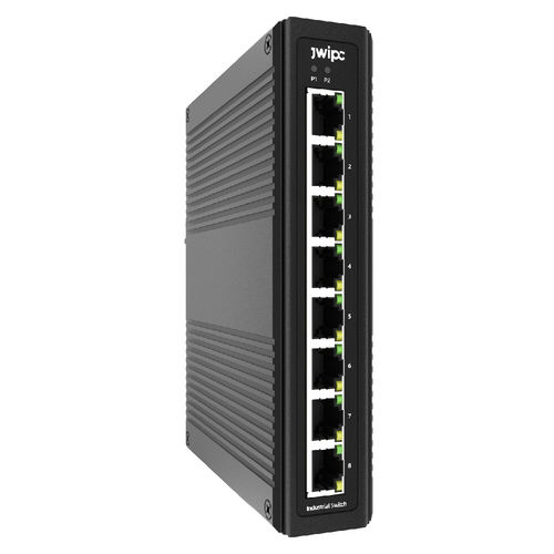Unmanaged ethernet switch - ISF108P - JWIPC TECHNOLOGY CO., LTD. - 8 ports / DIN rail / PoE