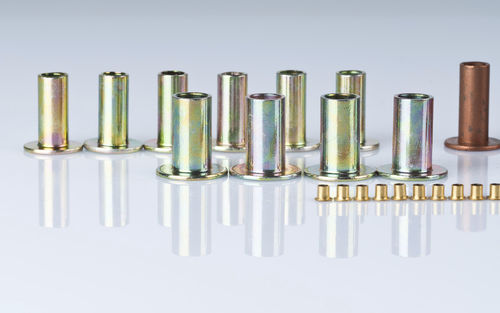 Round head rivet - Le Rivet Foré r.c - aluminium / steel / gray