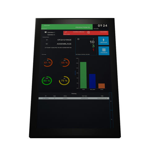 Industrial panel PC - TCL15 PCAP 16/9 - SEDAPTA-OSYS - PCAP capacitive touch screen / 15.6" / 1920 x 1080