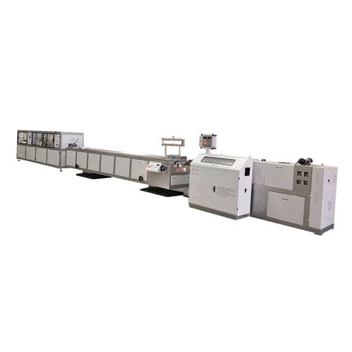 Extrusion line with water cooling - SJ-20 - Suzhou ACC Machine Co., Ltd. - profile / for PVC / for PP