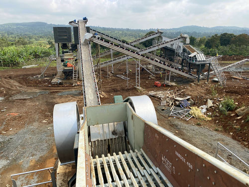 Jaw crushing and screening plant - Polygonmach - stationary / primary / secondary