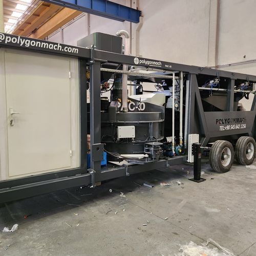 Mobile concrete batching plant - PAC 45 - Polygonmach