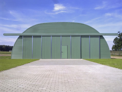 Prefab warehouse - Romney - J. Snoei BV - transportable / temporary / disassemblable