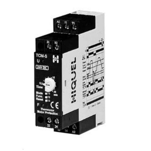 Temperature protection relay TCM series HIQUEL DPCO / AC/DC / motor