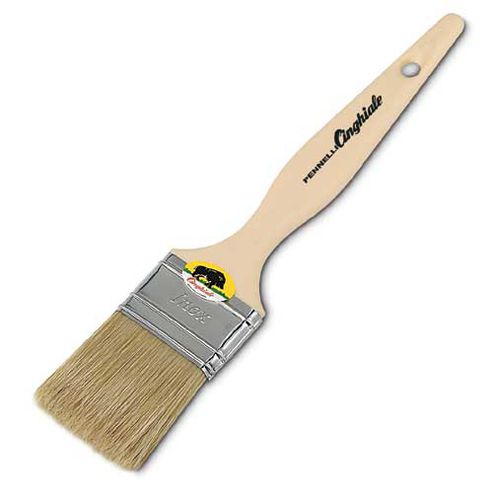 Flat paint brush - 510 series - PENNELLI CINGHIALE SRL - with wooden handle