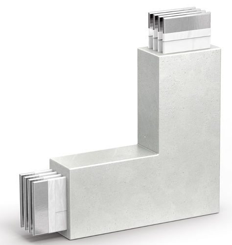 Elbow cable termination - 60390426R - BTICINO - mineral stone / aluminum / waterproof