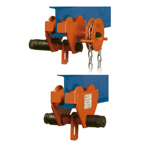 Manual hoist trolley - 500 series - INDUSTRIAS JAGUAR S.A. - beam mounted / stainless steel