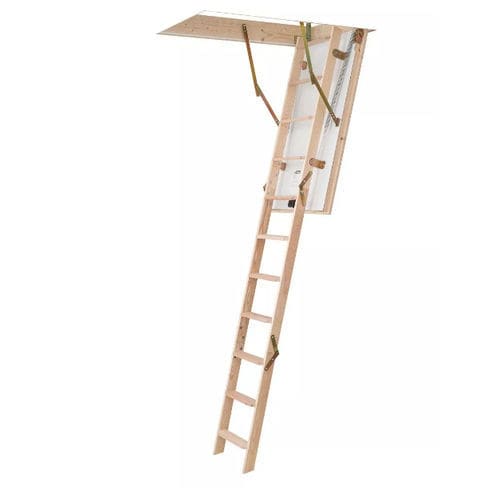 Wooden ladder - SW56-1 - Dolle - roof / security