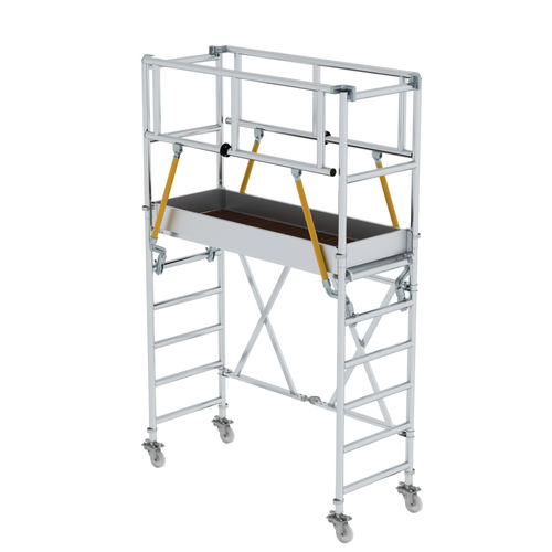 Mobile scaffolding tower - 115114  - Munk Günzburger Steigtechnik - aluminium