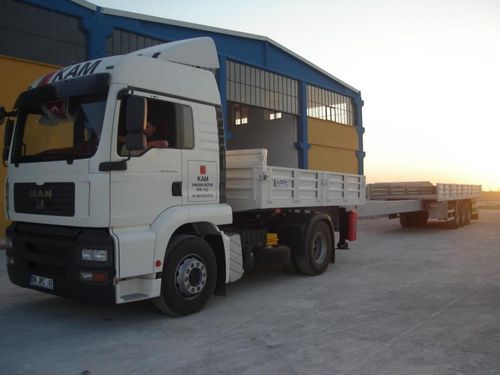 Flatbed trailer - lider trailer - container / 3-axle / extendable