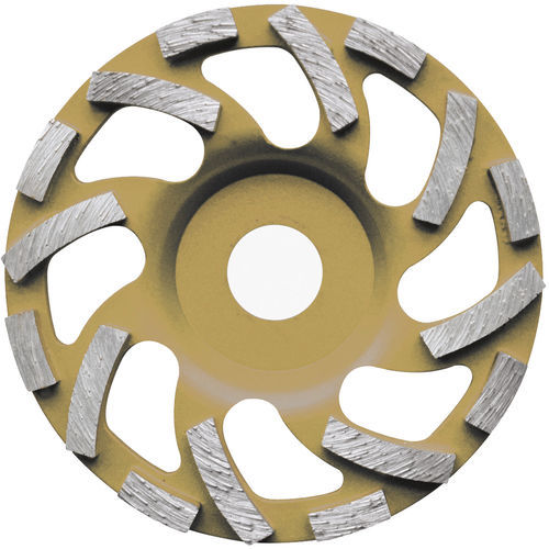 Polishing wheel - 642B series - DIAKOM - cylindrical / diamond / for angle grinder