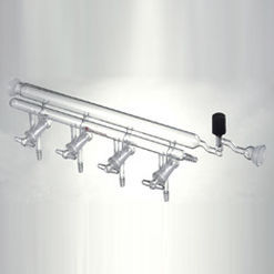 Multi-channel manifold - M360004   - Synthware glass - glass / for gas / for vacuum