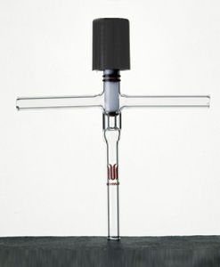 Plug valve - S590012 - Synthware glass - manual / for control / vacuum