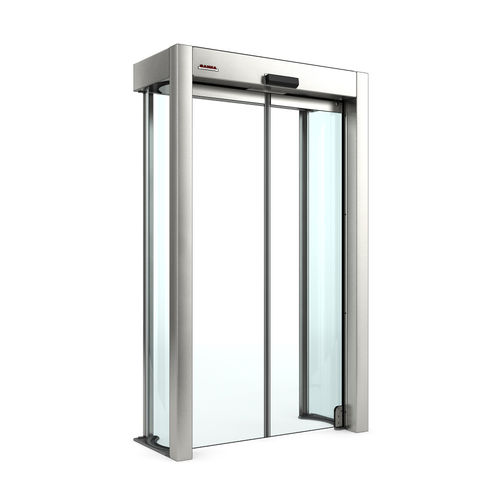 Sliding door - Rotoslide V4 - Saima Sicurezza SpA - glazed / indoor / automatic