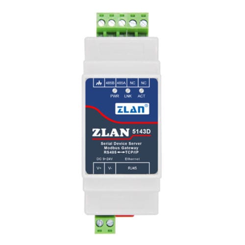 Serial device server - ZLAN5143D - Shanghai ZLAN Information Technology Co.,Ltd - RJ45 / Modbus / industrial