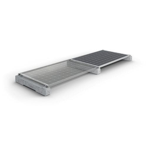 Flat roof PV mounting system - GB0 - gbsolar - concrete