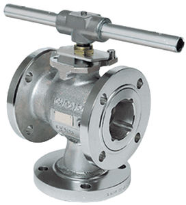 Floating ball valve - S31 - HABONIM - lever / flange