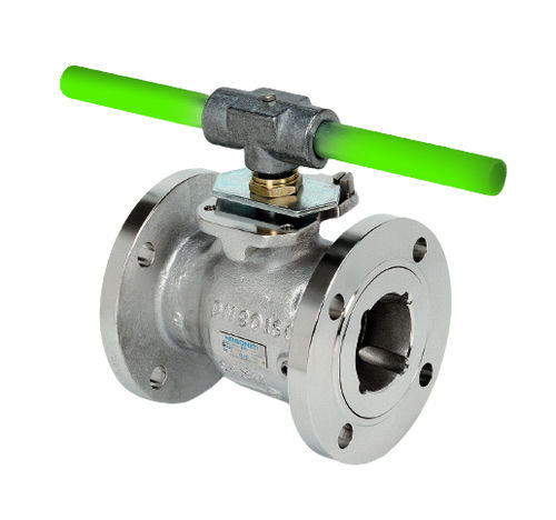 Floating ball valve - 31 - HABONIM - lever / flange / stainless steel