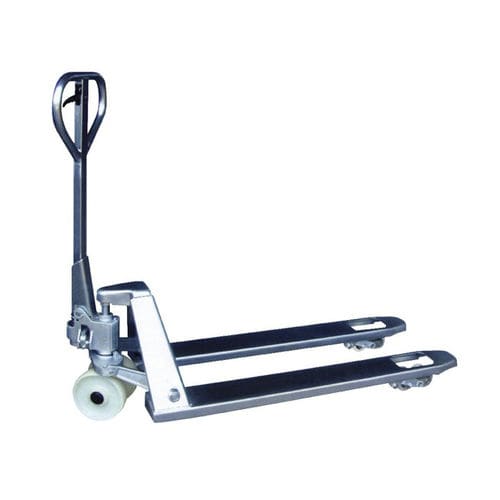 Stainless steel pallet truck - PTZ-5500S - SANTSAI MACHIENRY - hand / for warehouse / handling