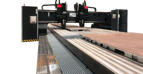 3-axis machining machine - TRF series - TECOI | Advanced Plate Processing Systems - vertical / milling / drilling