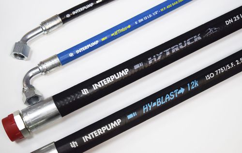 Fuel oil hose - T series - IMM Hydraulics - synthetic rubber / industrial / wire-braided