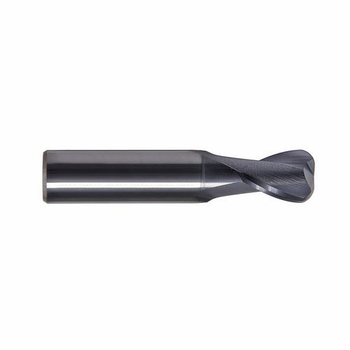 Milling cutter with TiAlN coating - 52L - DueCi SRL - corner radius / end mill / solid carbide