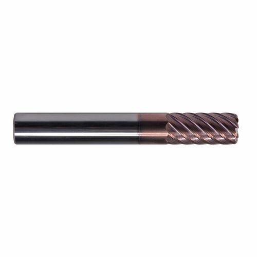 Unequal helix milling cutter - H7 series - DueCi SRL - corner radius / toroidal / solid carbide