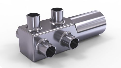 Manifold bar turning machining - Dainichi Manufacturing Co., Ltd. - steel / stainless steel / nickel