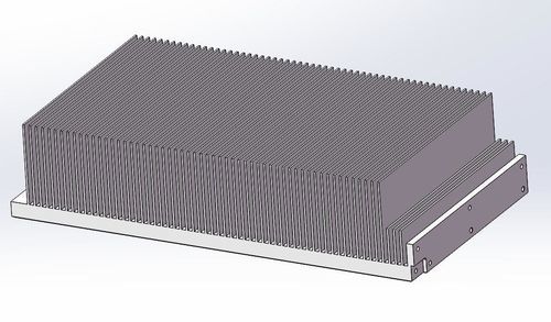 Aluminum heat sink - Aluminium Profile (HFX) - TPS Elektronik GmbH - anodized aluminum / power / CNC milled and tapped