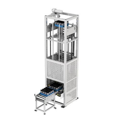 Vertical conveyor - Famecs Corporation - roller / transport / electric drive
