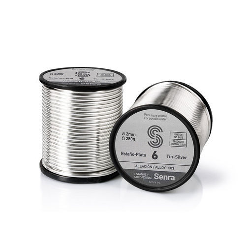 Tin alloy wire - PLATA - Estaños y Soldaduras SENRA SLU