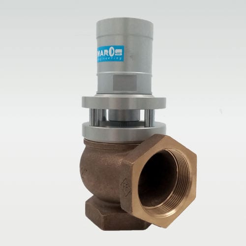 Piston valve - INVA - MAROS Engineering - pneumatically-operated / stop / threaded