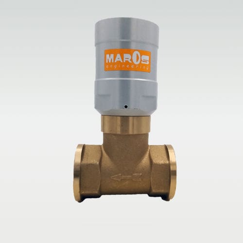Piston valve - FLUXA D - MAROS Engineering - pneumatic / pneumatically-operated / stop