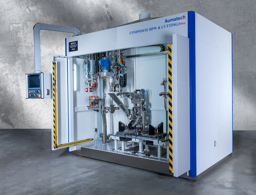 Blade cutting machine - 16-24 CUTTING/one - AUMATECH srl - for plastics / PLC-controlled / for industrial applications