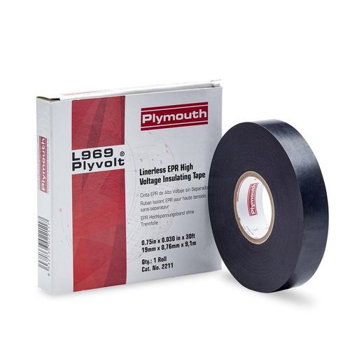 Electrical insulation tape - L969 Plyvolt - Plymouth Rubber Europa S.A.U. - rubber / for high-voltage applications