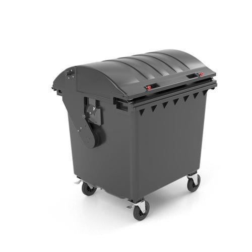 HDPE waste container - C1100TC HD - CONTENUR SL - mobile / with lid / 4-wheel