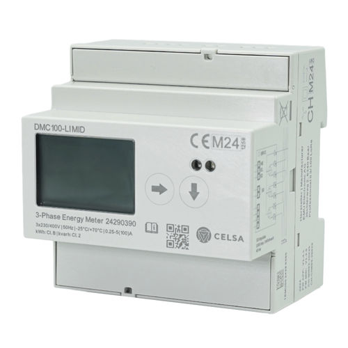 Three-phase electric energy meter - DMC100-LI MID - Celsa Messgeräte GmbH - DIN rail / with LCD display / MID certified