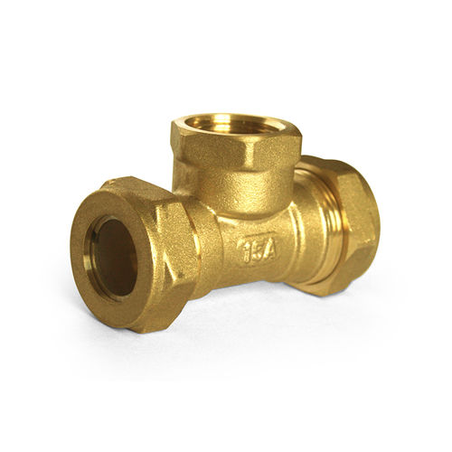 H2O-Flex® Press Fitting T-Piece 16 X 2.0 Mm, Brass, Composite Pipe - View #2