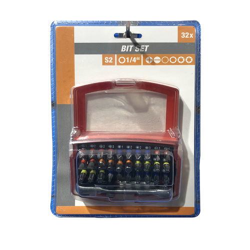 Hexagonal-head screw screwdriver bit set - 32-A - Suqian ARES Tools Co., Ltd. - plastic / magnetic