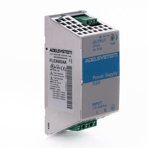 Stabilized power supply - FLEX6024A - ZELEC - DIN rail / AC/DC / single-phase