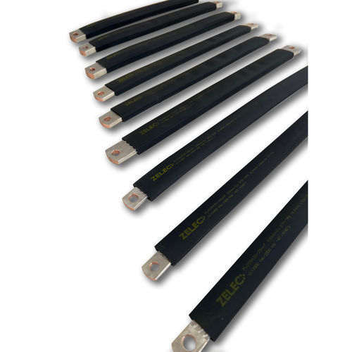 Tin-plated copper power braid - FL025230 - ZELEC - insulated / flexible / flat