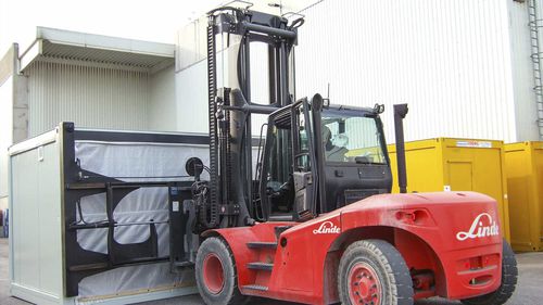 Telescopic spreader - T193 - KAUP GmbH & Co.KG - single-girder / for container / vertical