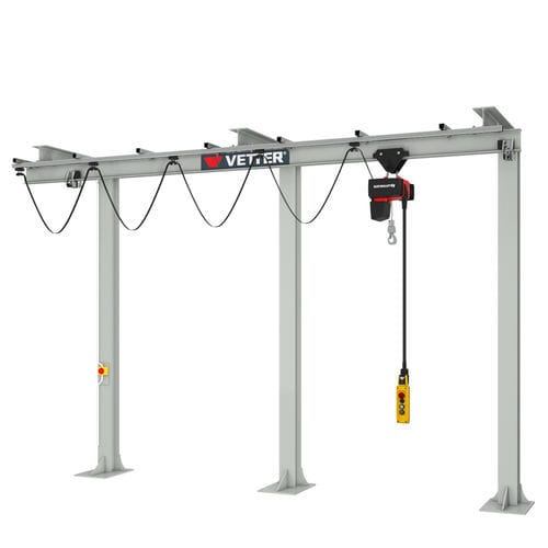 Rail-mounted gantry crane - P200 - VETTER Krantechnik GmbH - for workshops / single-girder / electric